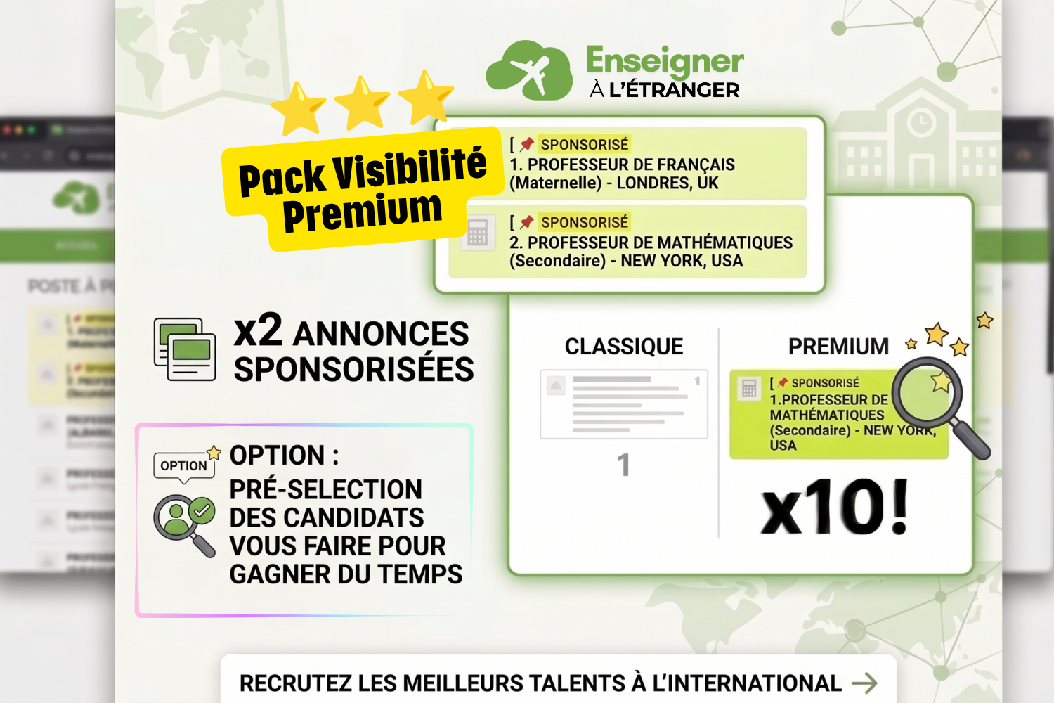 Pack : Visibilité Premium (Pour les Établissements)