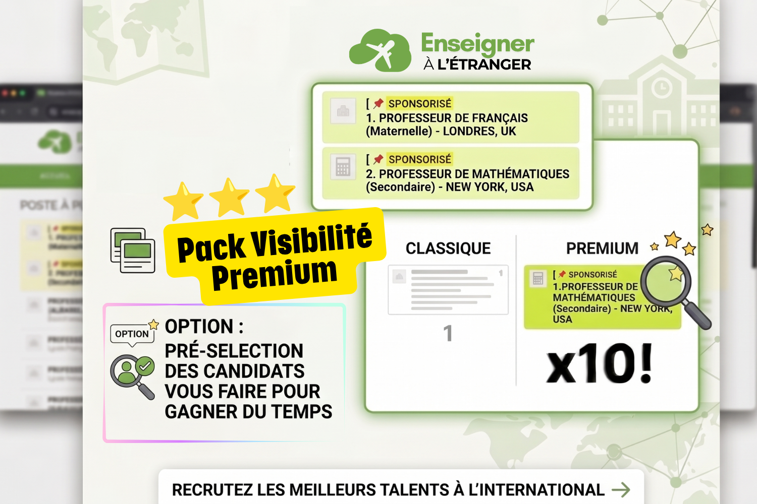 Pack : Visibilité Premium (Pour les Établissements)